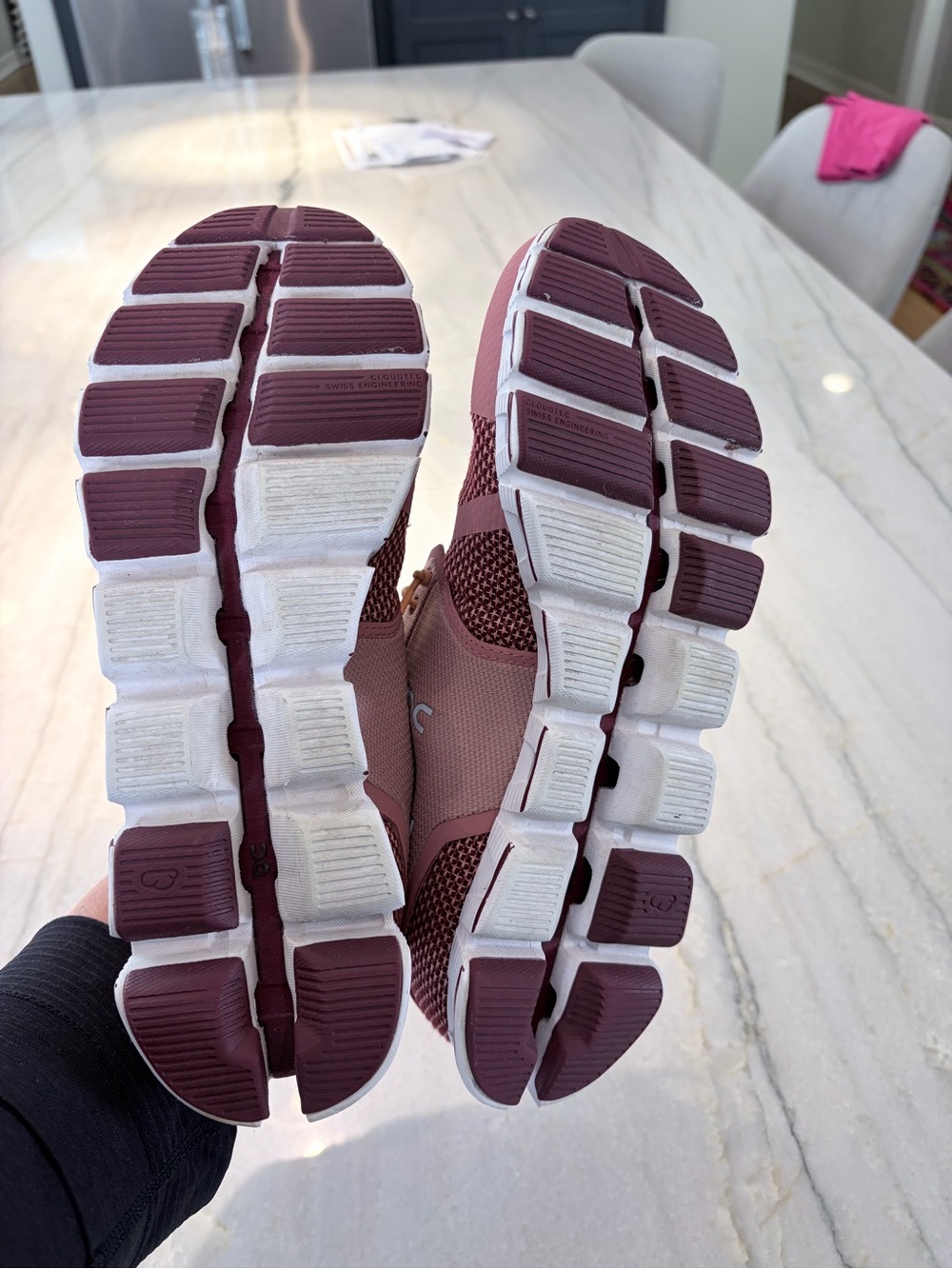 On Running Women’s Cloud-like Lace-Up Sneakers - Rose Pink & Blush Size 8.5 - Picture 5 of 7